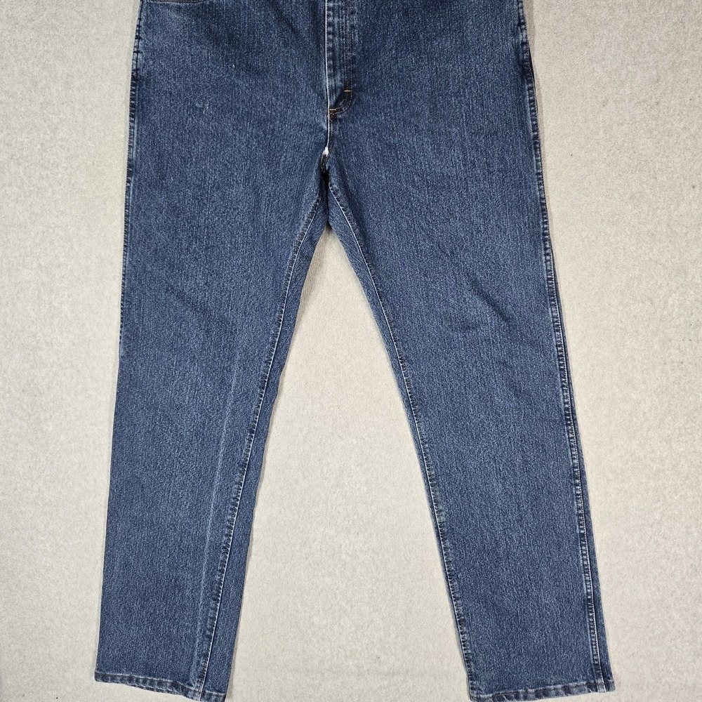 Wrangler Men Jeans 36X30 Blue Denim 47 Advanced Comfort Regular Fit 30" Inseam